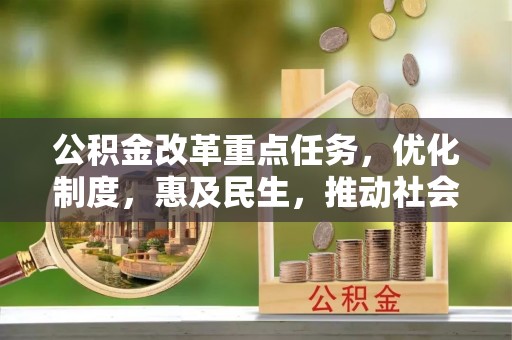 林甸公积金改革重点任务，优化制度，惠及民生，推动社会公平发展