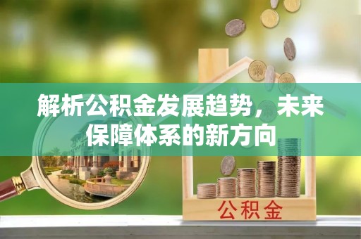 林甸解析公积金发展趋势，未来保障体系的新方向