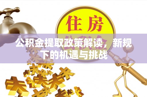 林甸公积金提取政策解读，新规下的机遇与挑战