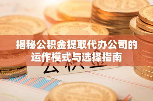 林甸揭秘公积金提取代办公司的运作模式与选择指南