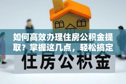 林甸如何高效办理住房公积金提取？掌握这几点，轻松搞定！