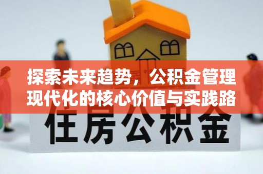 林甸探索未来趋势，公积金管理现代化的核心价值与实践路径