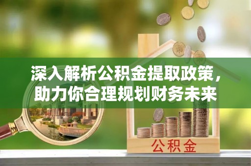 林甸深入解析公积金提取政策，助力你合理规划财务未来