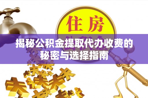 林甸揭秘公积金提取代办收费的秘密与选择指南