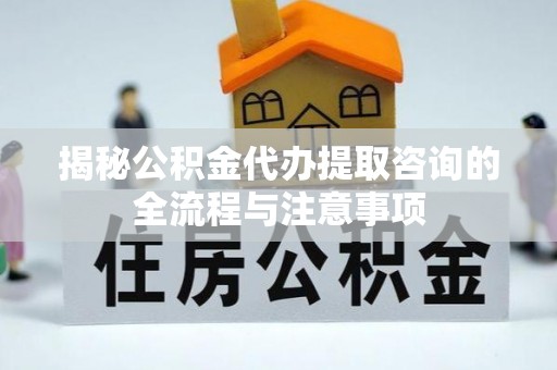 林甸揭秘公积金代办提取咨询的全流程与注意事项