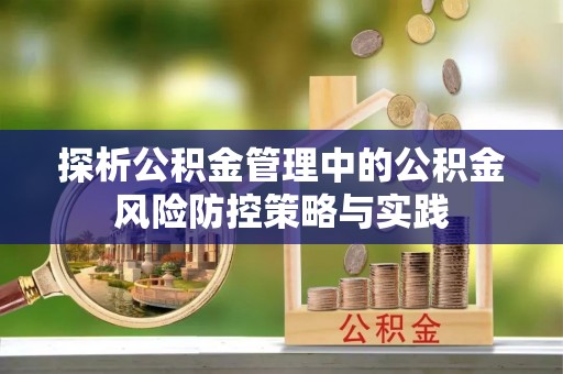 林甸探析公积金管理中的公积金风险防控策略与实践