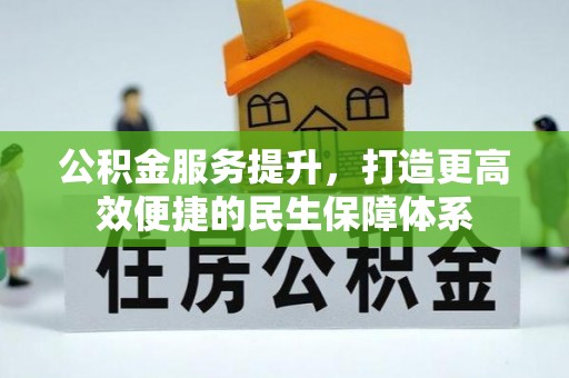 林甸公积金服务提升，打造更高效便捷的民生保障体系