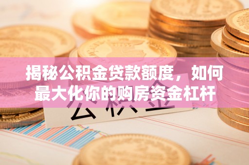 林甸揭秘公积金贷款额度，如何最大化你的购房资金杠杆