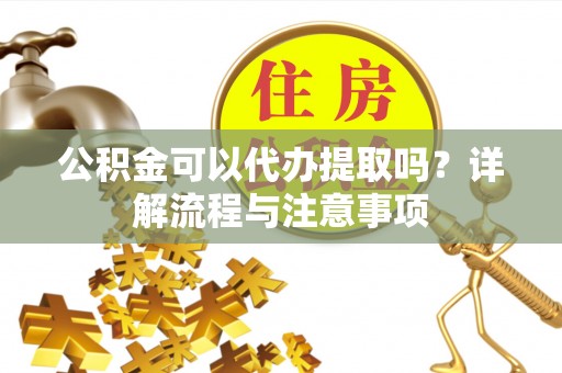林甸公积金可以代办提取吗？详解流程与注意事项
