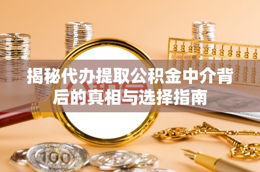 林甸揭秘代办提取公积金中介背后的真相与选择指南