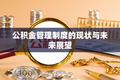 林甸公积金管理制度的现状与未来展望